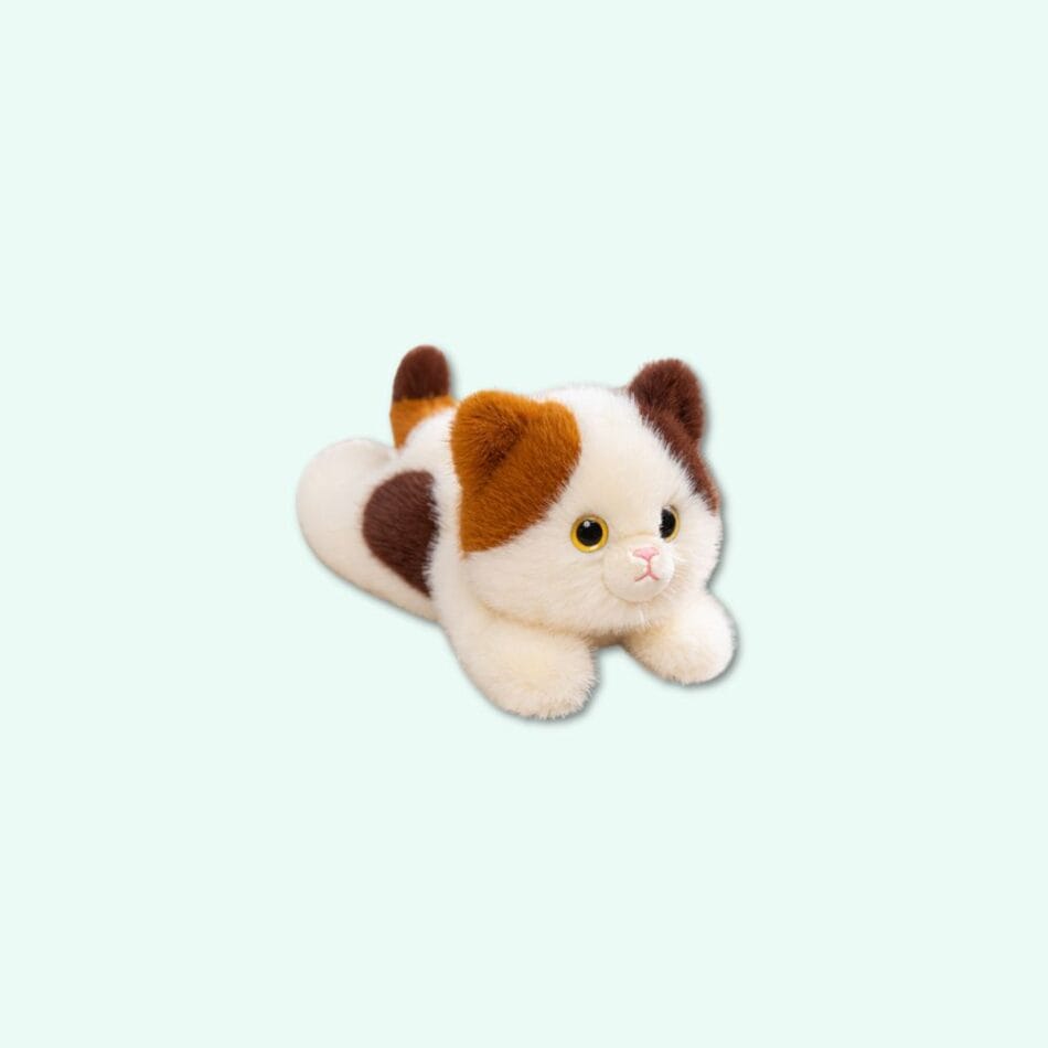 Driekleurige Verzwaarde Knuffelkat Zachte Kalmering De Knuffel