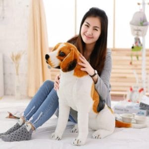 Driekleurige Zittende Reuzen Knuffelhond Jack Russell Inspiratie 90 cm De Knuffel