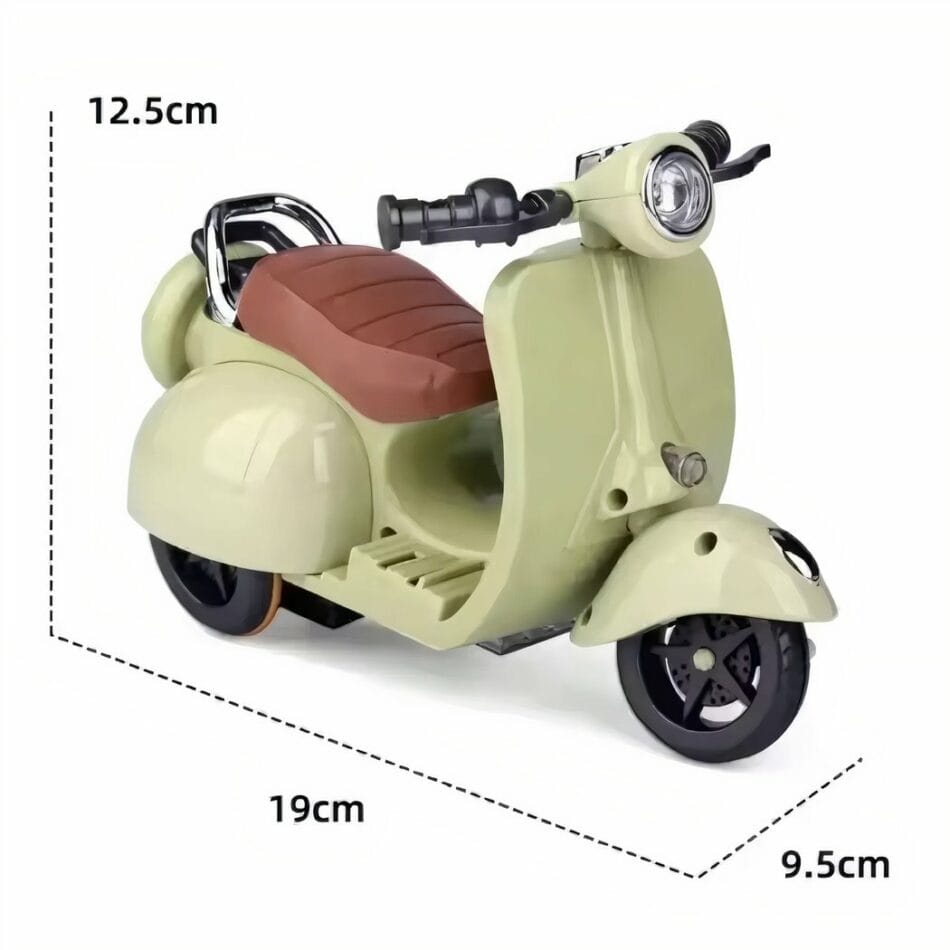 Elektrische Scooter Voor Labubu Knuffels Retro Uiterlijk De Knuffel