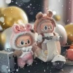 Elektrische Scooter Voor Labubu Knuffels Retro Uiterlijk De Knuffel
