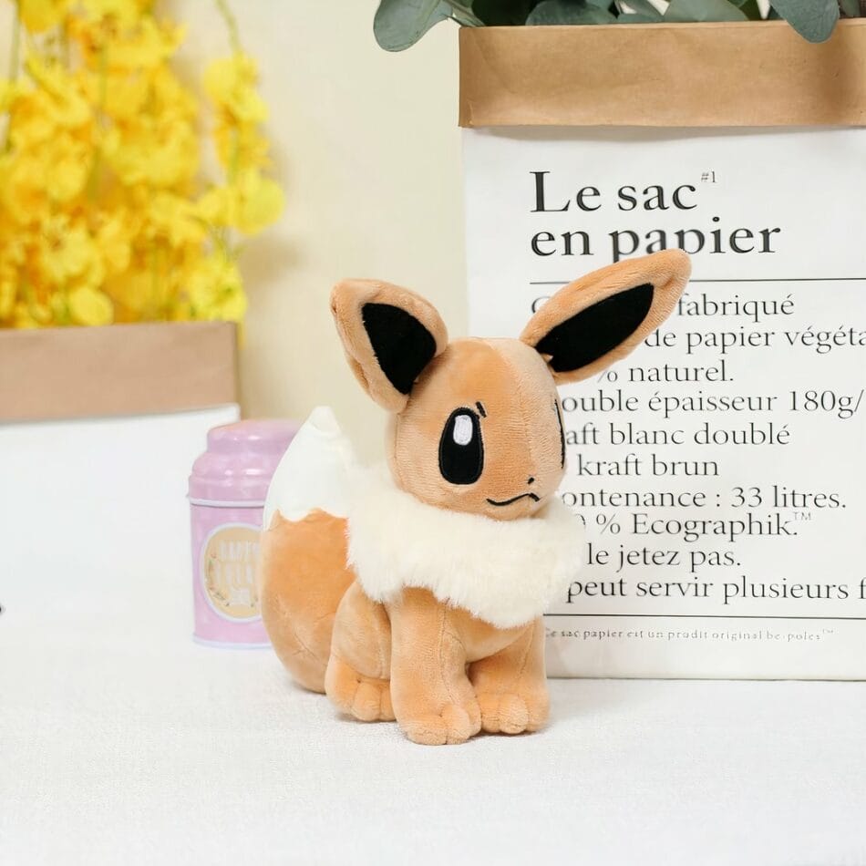 Evoli 20 cm en Aquali Knuffelset - Superzachte Pokémon De Knuffel
