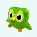 Felgroene Duolingo Duo Knuffel Met Gele Snavel De Knuffel
