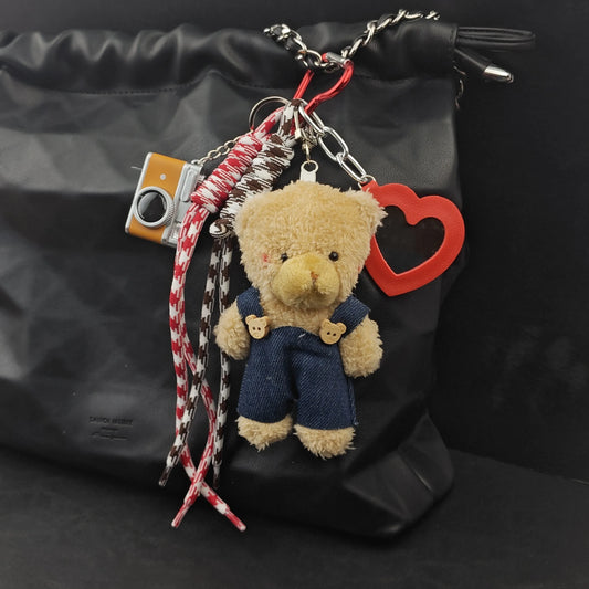Fleece Beer Knuffel Tashanger | Bruin of Wit Beertje De Knuffel Bruin