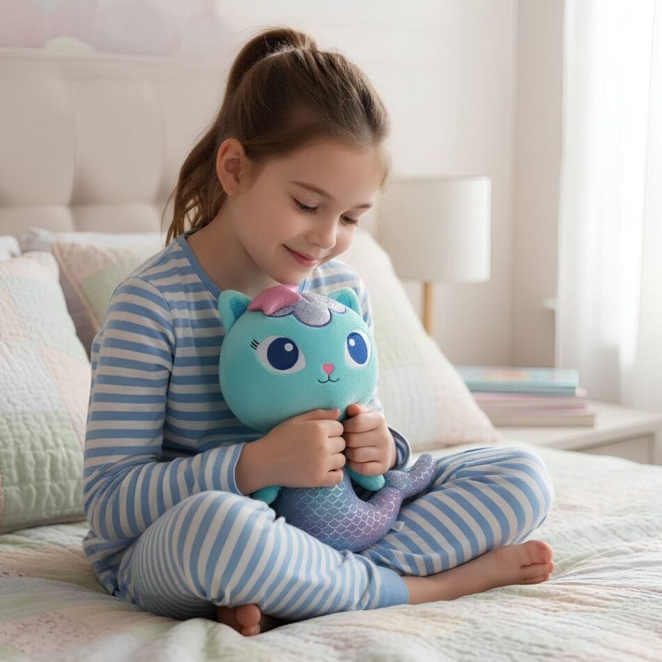 Gabby Kat Marine Knuffel Met Iriserende Zeemeerminstaart 20 cm De Knuffel