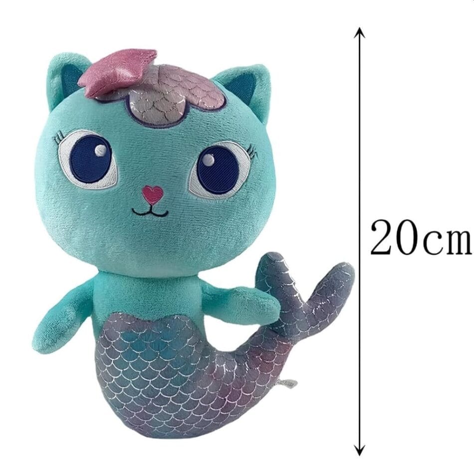 Gabby Kat Marine Knuffel Met Iriserende Zeemeerminstaart 20 cm De Knuffel