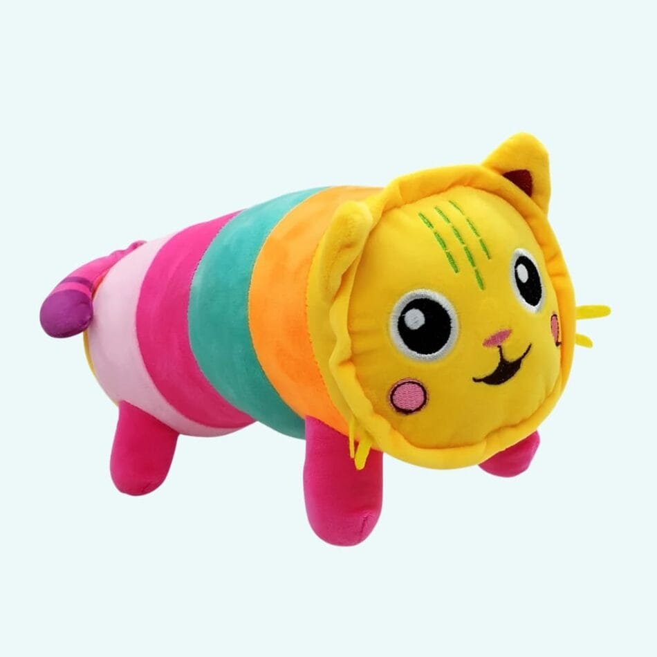 Gabby Kat Polokat Knuffel Met Dutskussen En Kleurrijk Lijf De Knuffel