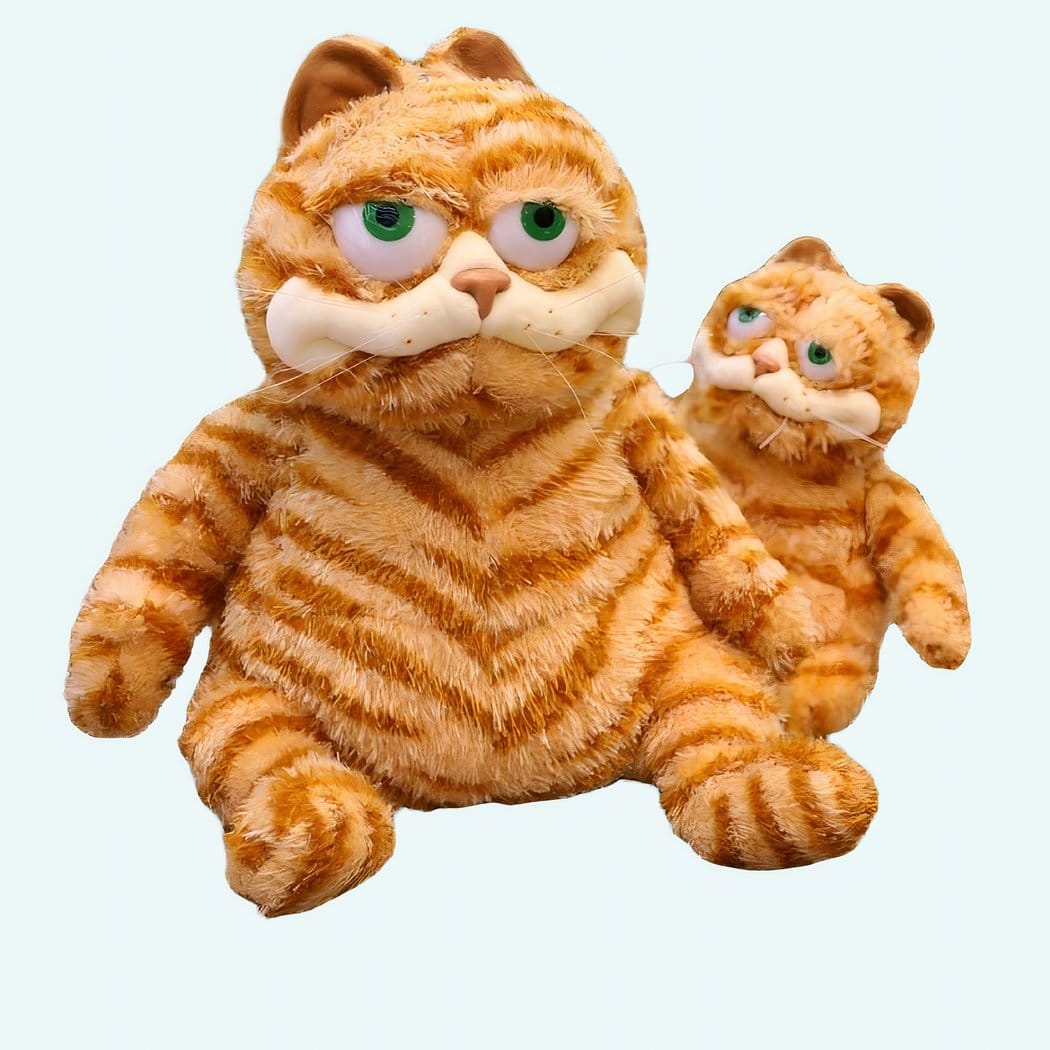 Garfield Knuffel Kat Grijze Vacht Met Bozig Gezicht De Knuffel s