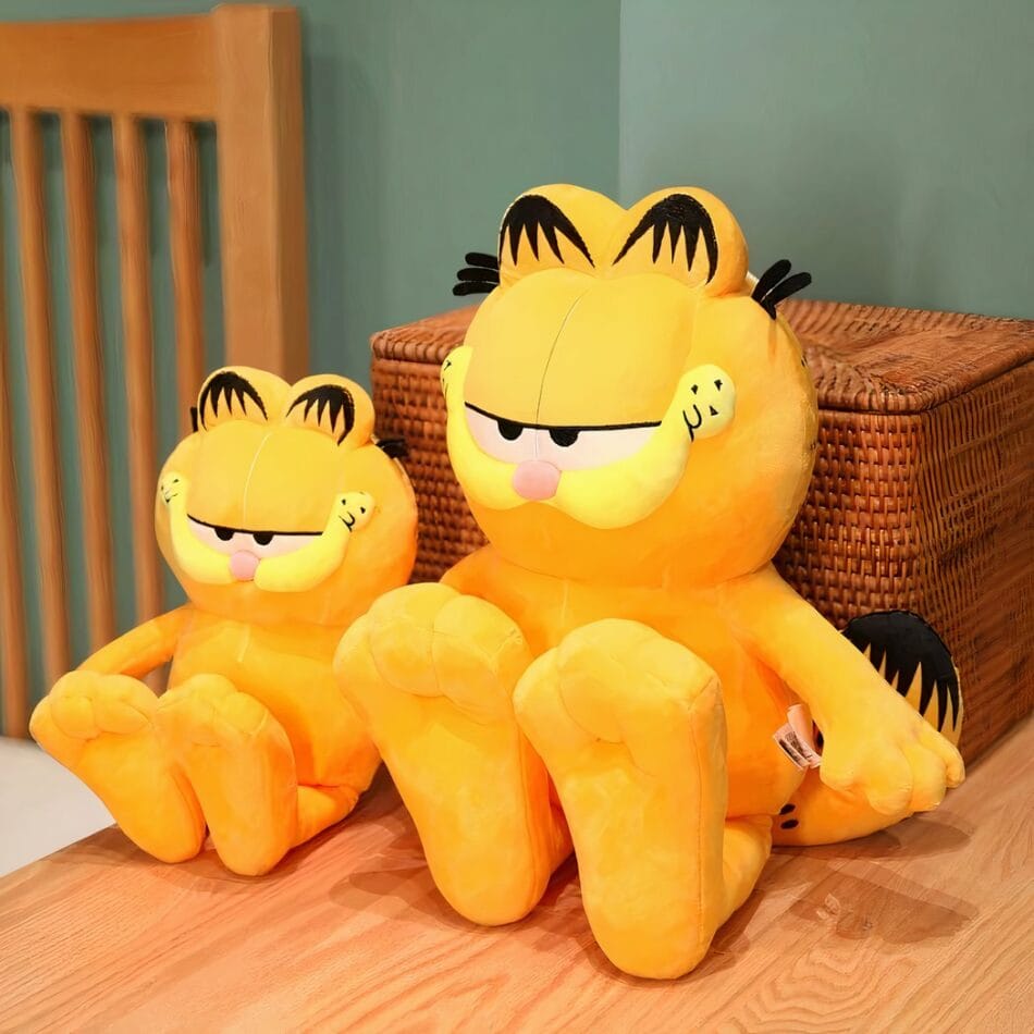 Garfield Knuffelkat Met Zachte Vacht, Roze Neus en Schattige Ogen De Knuffel
