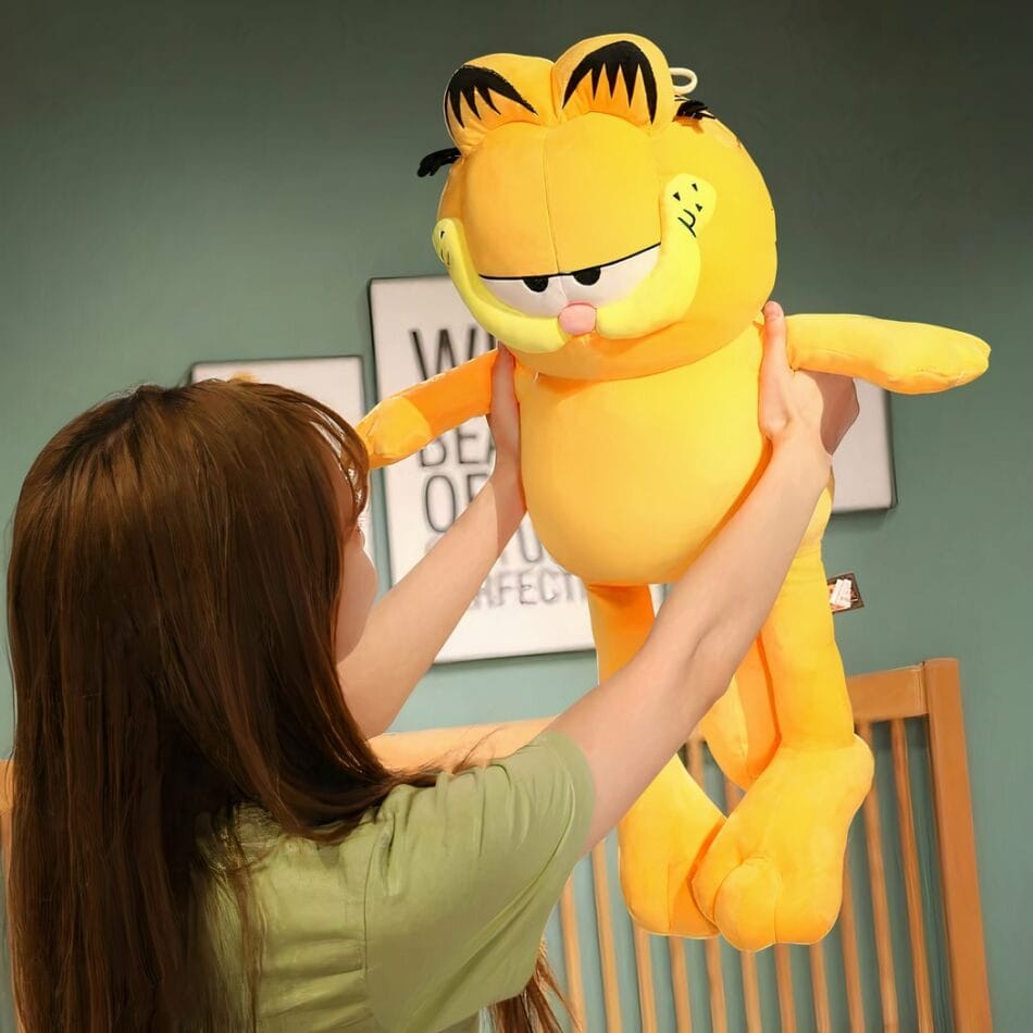 Garfield Knuffelkat Met Zachte Vacht, Roze Neus en Schattige Ogen De Knuffel