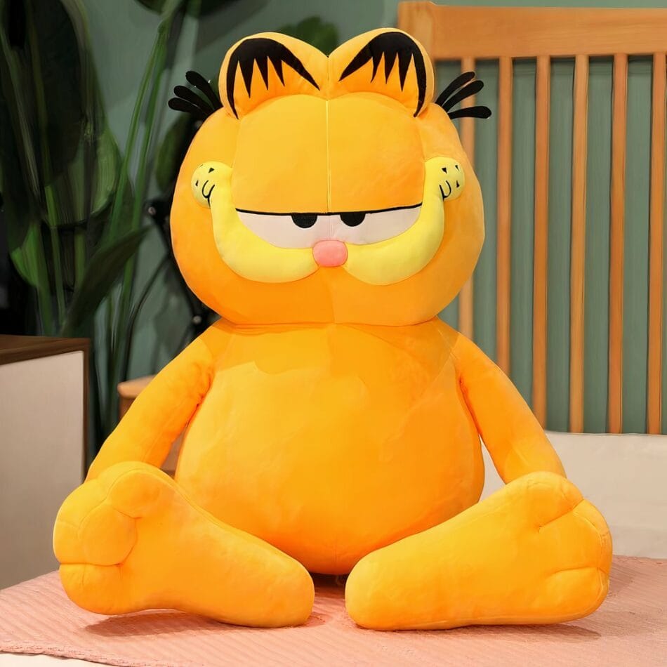 Garfield Knuffelkat Met Zachte Vacht, Roze Neus en Schattige Ogen De Knuffel