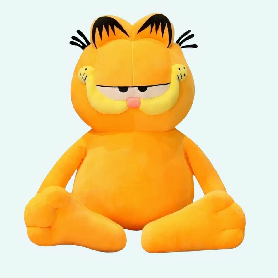 Garfield Knuffelkat Met Zachte Vacht, Roze Neus en Schattige Ogen De Knuffel