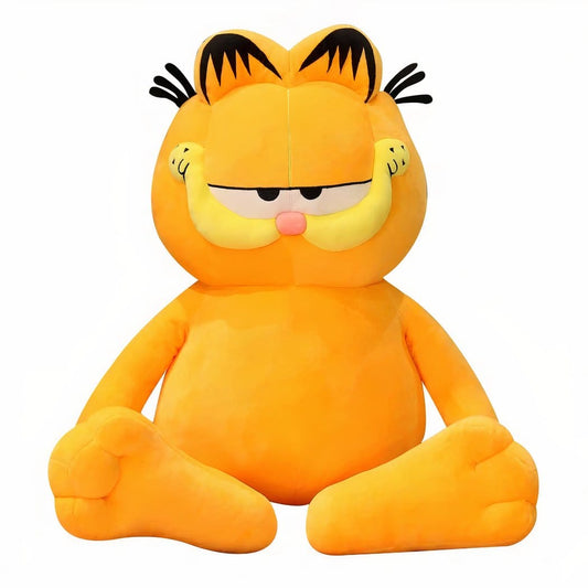 Garfield Knuffelkat Met Zachte Vacht, Roze Neus en Schattige Ogen De Knuffel 80-cm