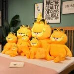 Garfield Knuffelkat Met Zachte Vacht, Roze Neus en Schattige Ogen De Knuffel