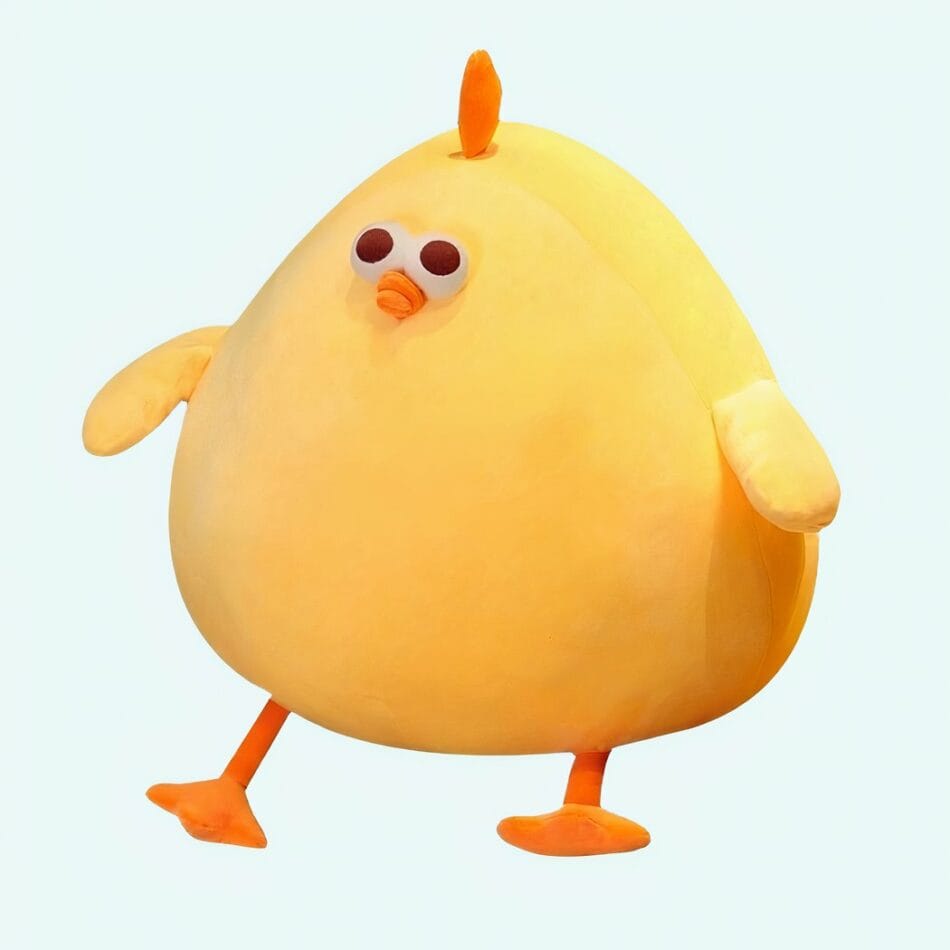 Geel Kuikentje Knuffel Kussen Voor Kinderkamer De Knuffel