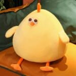 Geel Kuikentje Knuffel Kussen Voor Kinderkamer De Knuffel