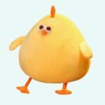 Geel Kuikentje Knuffel Kussen Voor Kinderkamer De Knuffel