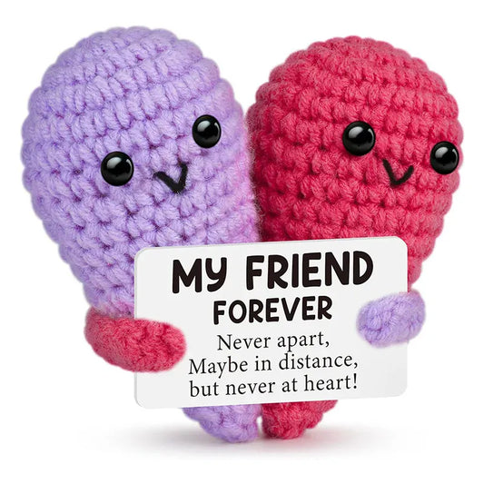 Gehaakt Hartje met Kaartje | Lief Cadeautje voor Vrienden De Knuffel Model 2