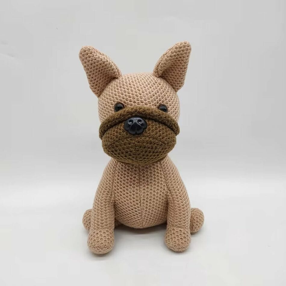 Gehaakte Bulldog Knuffel Met Grote Oren Zacht De Knuffel