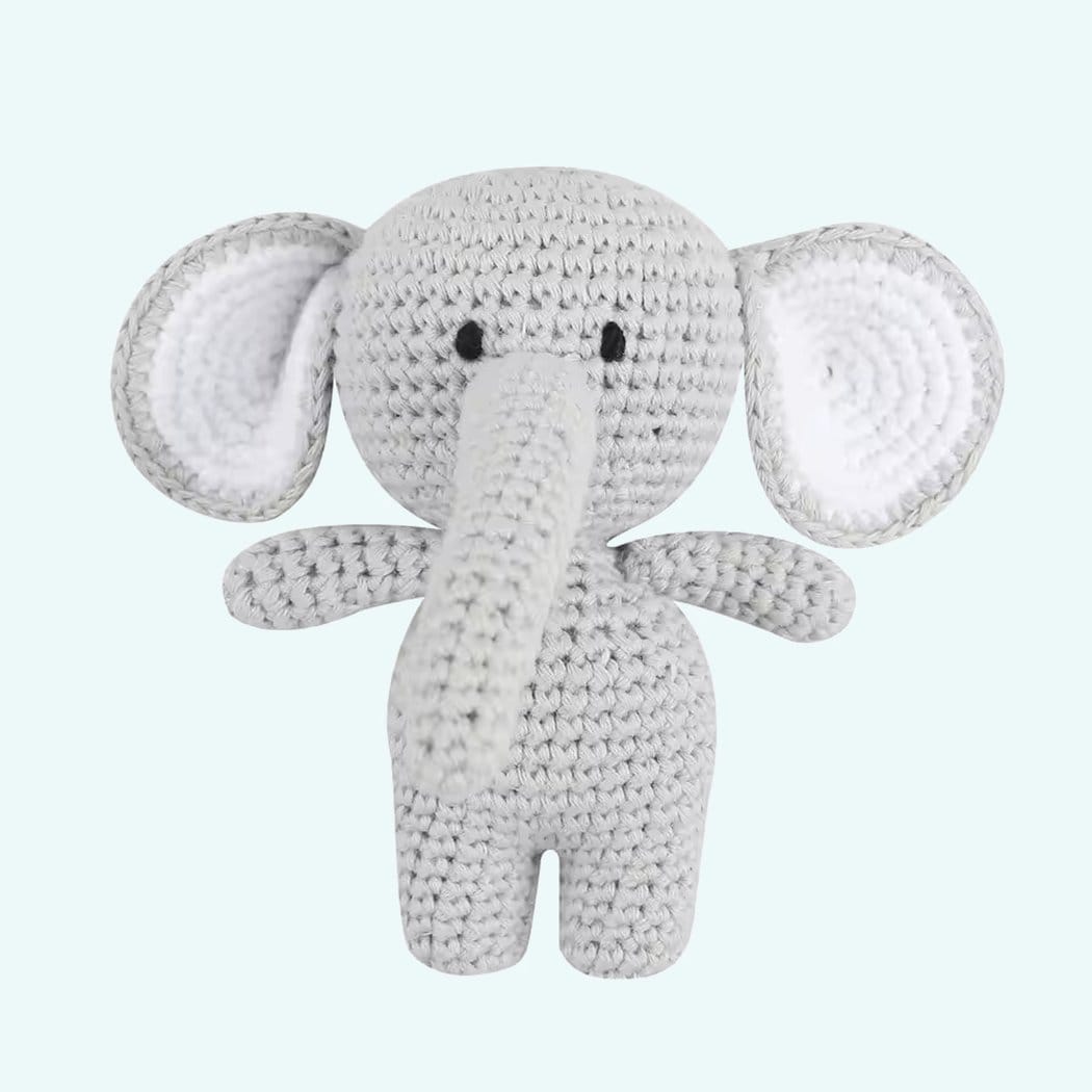 Gehaakte Jungle Dieren Knuffels van Katoen Handgemaakt De Knuffel olifant