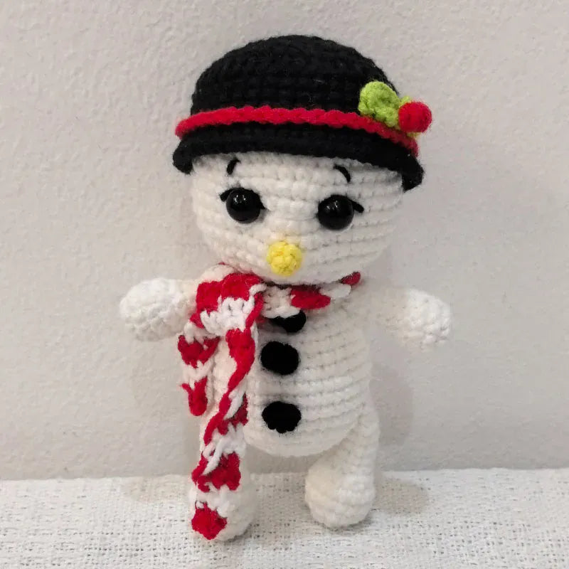 Gehaakte Kerst Knuffel | Sneeuwpop en Elfje, 5 Modellen De Knuffel