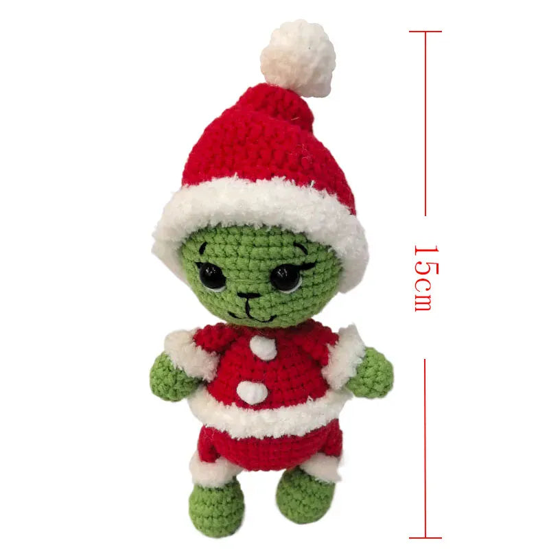 Gehaakte Kerst Knuffel | Sneeuwpop en Elfje, 5 Modellen De Knuffel Model 4