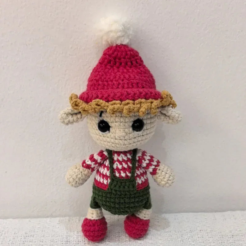 Gehaakte Kerst Knuffel | Sneeuwpop en Elfje, 5 Modellen De Knuffel