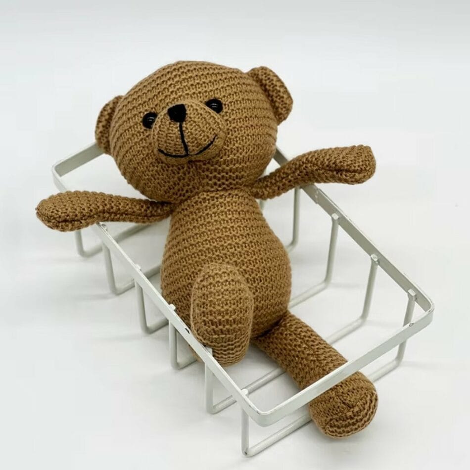 Gehaakte Knuffel Beer Handgemaakt Zacht Veilig Voor Babys De Knuffel