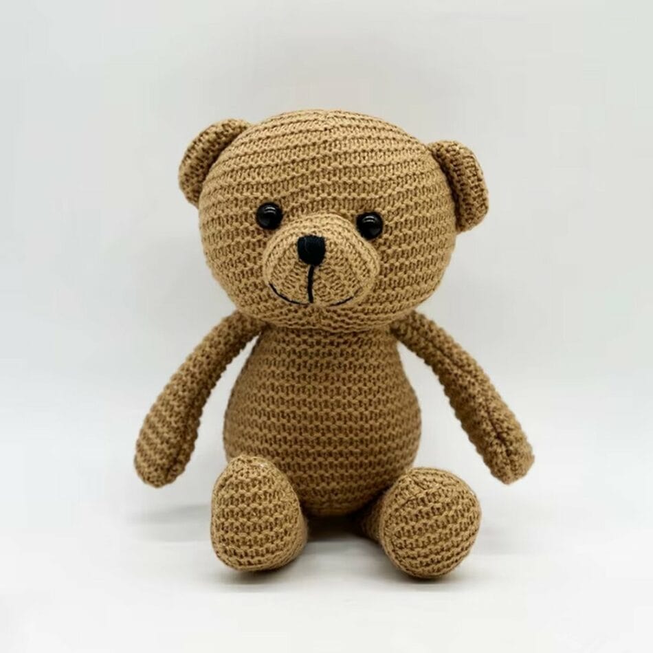 Gehaakte Knuffel Beer Handgemaakt Zacht Veilig Voor Babys De Knuffel