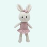 Gehaakte Konijn Knuffel Mademoiselle Lapin Handgemaakt Zacht Garens De Knuffel