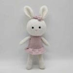 Gehaakte Konijn Knuffel Mademoiselle Lapin Handgemaakt Zacht Garens De Knuffel