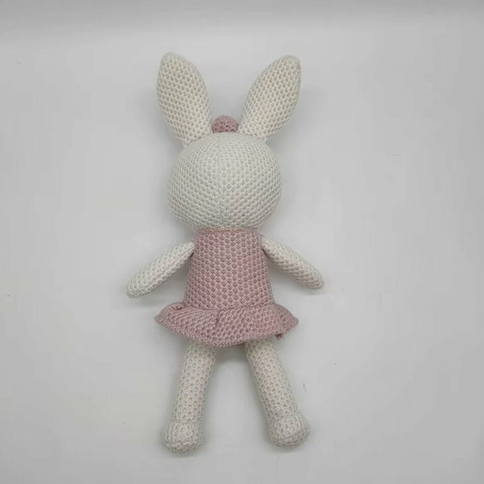 Gehaakte Konijn Knuffel Mademoiselle Lapin Handgemaakt Zacht Garens De Knuffel