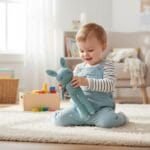 Gehaakte Konijnknuffel Katoen Hypoallergeen Voor Pasgeborenen De Knuffel