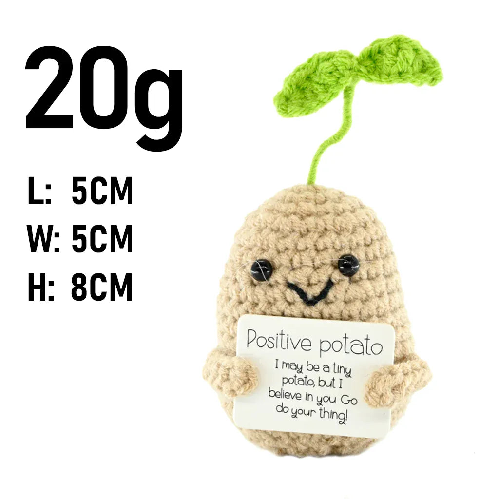 Gehaakte Positieve Aardappel | Mini Knuffel met Kaartje, 9 Modellen De Knuffel Model 5