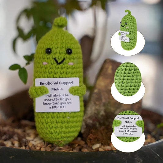 Gehaakte Positieve Augurk | Grappig Steuncadeautje De Knuffel