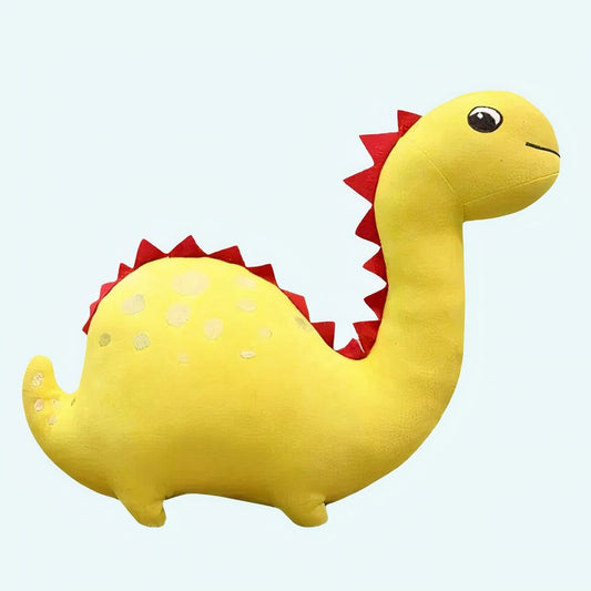 Gele Dinosaurus Knuffel Grappige Zachte Glimlach De Knuffel