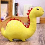 Gele Dinosaurus Knuffel Grappige Zachte Glimlach De Knuffel