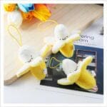 Gele Gepelde Knuffel Banaan 5 Cm Zacht Pluche Speelgoed De Knuffel