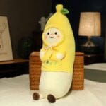 Gele Kawaii Banaan Knuffel Zachte Knuffelvriend Voor Kinderen De Knuffel