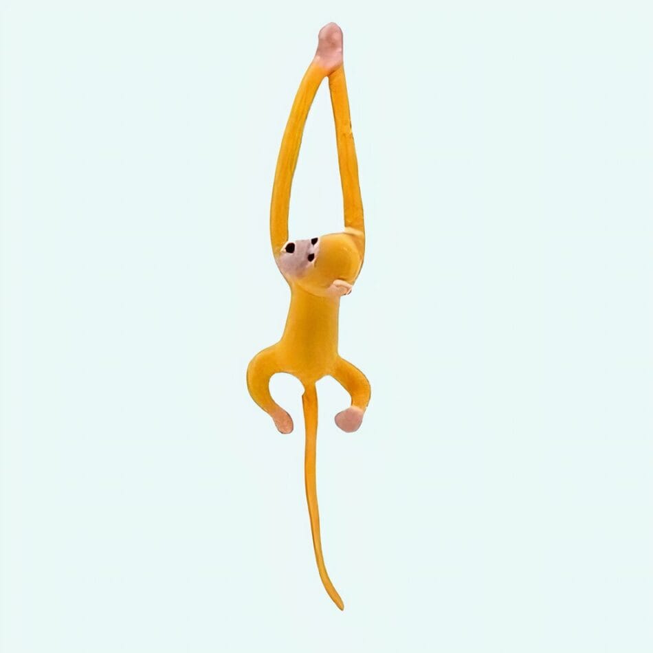 Gele Knuffel Aap Kawaii Met Lange Staart Zachte Speelknuffel De Knuffel