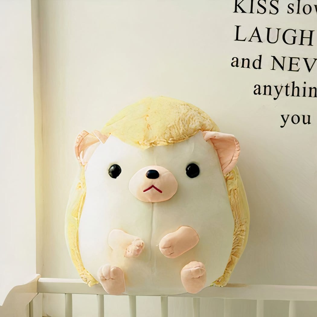 Gele Knuffel Egel Schattig Pluche Met Zachte Vacht De Knuffel