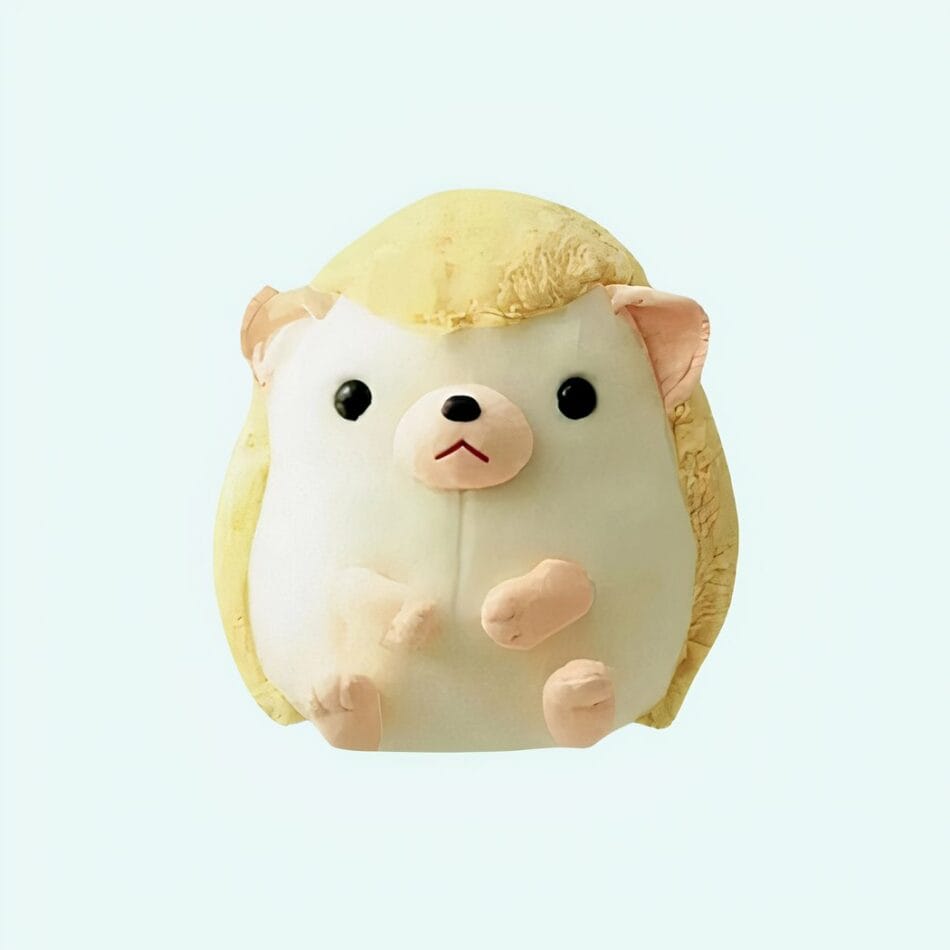 Gele Knuffel Egel Schattig Pluche Met Zachte Vacht De Knuffel