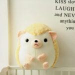 Gele Knuffel Egel Schattig Pluche Met Zachte Vacht De Knuffel