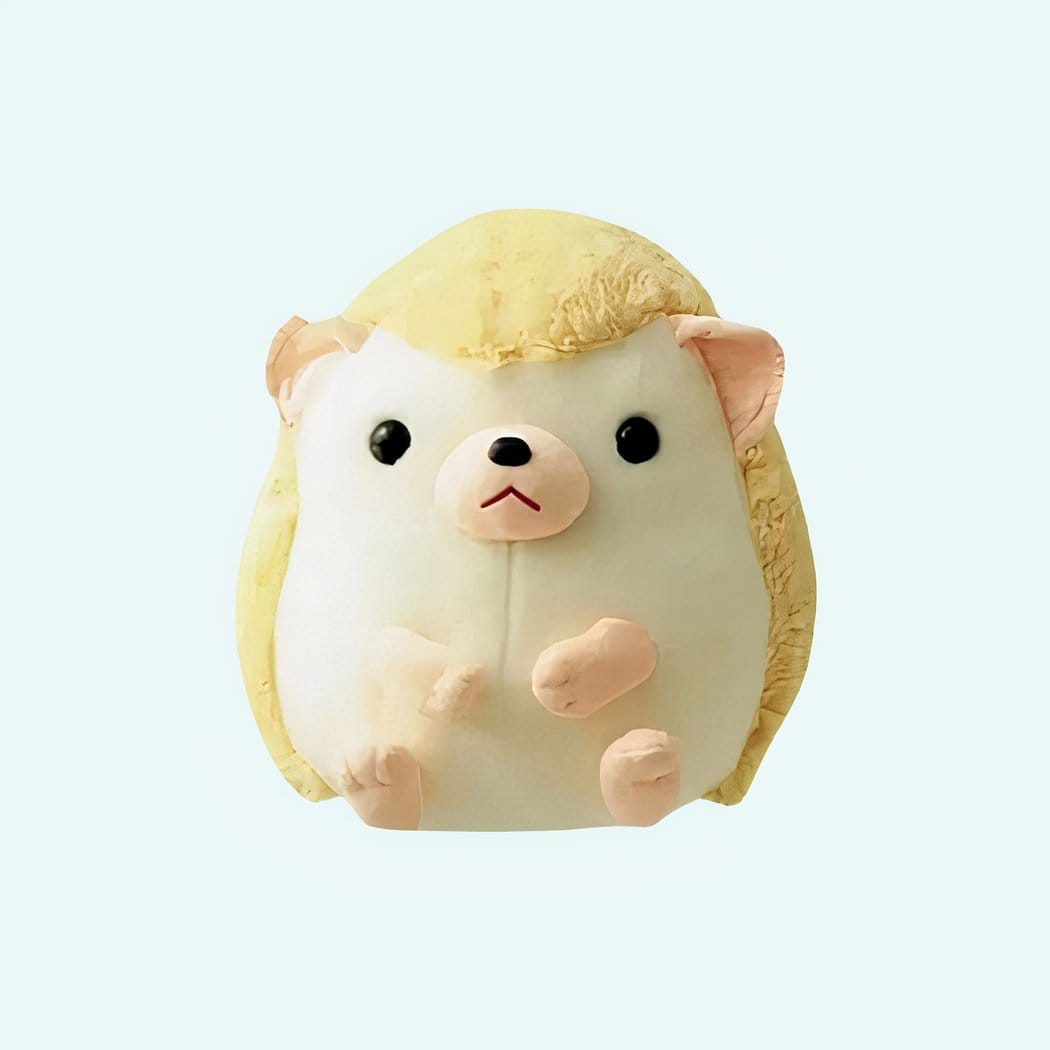 Gele Knuffel Egel Schattig Pluche Met Zachte Vacht De Knuffel 45cm