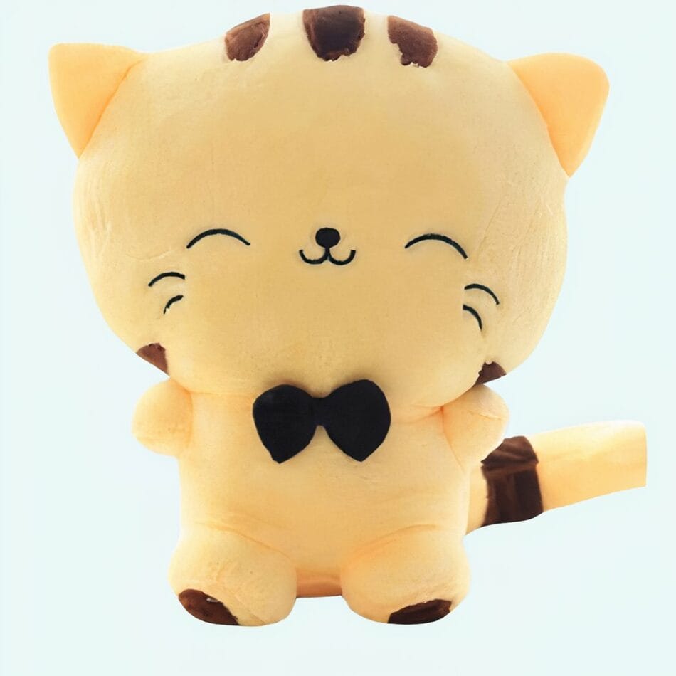 Gele Knuffelkat Baby Zachte Speelkameraad Voor Baby De Knuffel