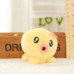 Gele Octopus Knuffel Sleutelhanger Met Clip 7 Cm De Knuffel