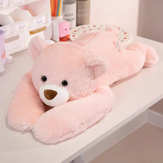 Gewichtige Liggende Knuffels De Knuffel Pink Bear