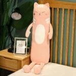 Gouden Lange Kat Knuffel Kussen Ultra Zacht Decoratief De Knuffel