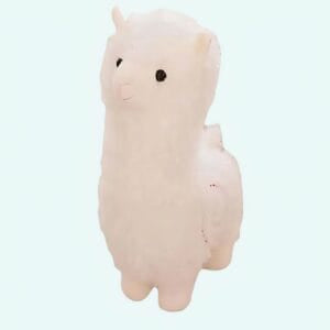 Grappige Groene Knuffel Krokodil Met Roze Mond En Witte Tanden De Knuffel