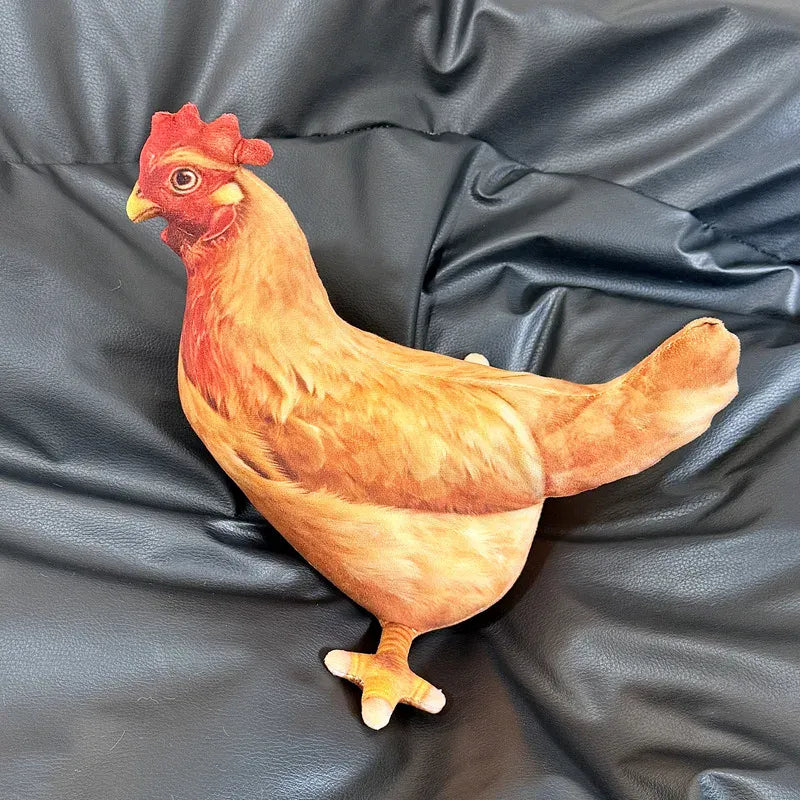 Grappige Legkip Knuffel 30 cm | Kip die een Ei Legt De Knuffel Zonder ei
