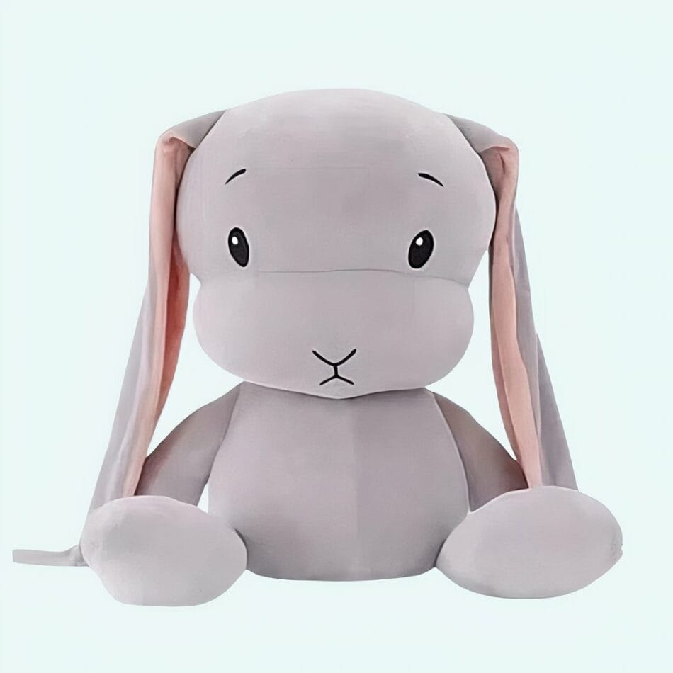 Grijze Baby Konijn Knuffel 50 cm Groeit Mee met Kinderen De Knuffel